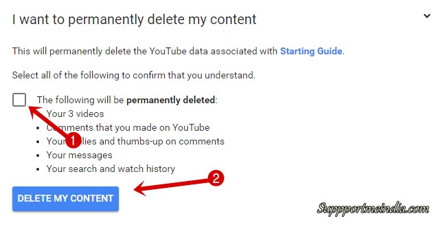 permanently delete channel