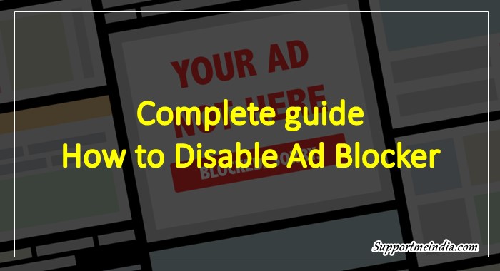 Disable Ad blocker