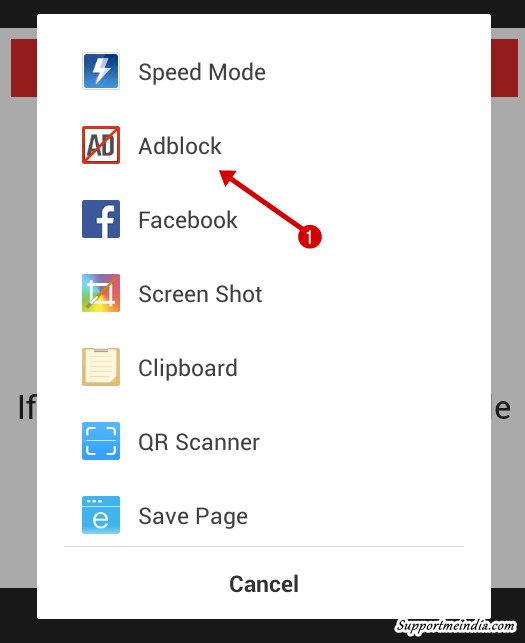 Dsiable ad block mode uc browser