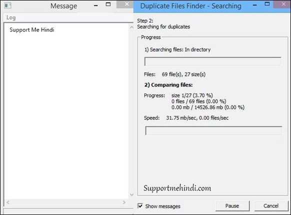 Duplicate files searching