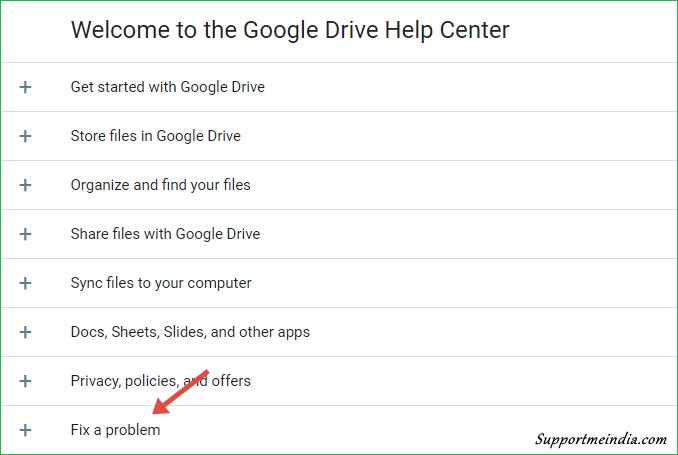 Fix google drive problem