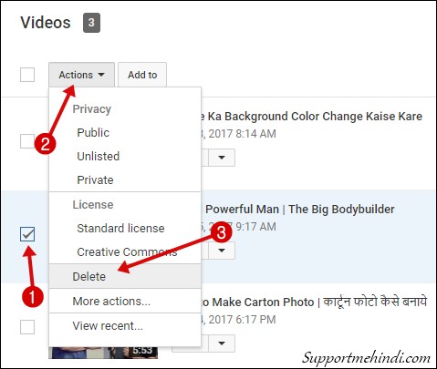 How To Delete Your YouTube Videos