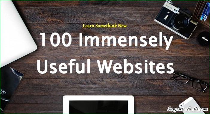 Top 100 Useful Websites list