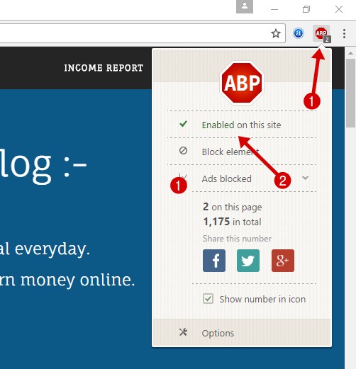 disable adblocker plus