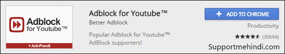 Adblock Google Chrome Extensions YouTube Ke Liye