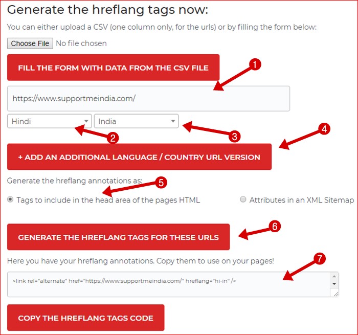 Hreflang Tags Generator Tools