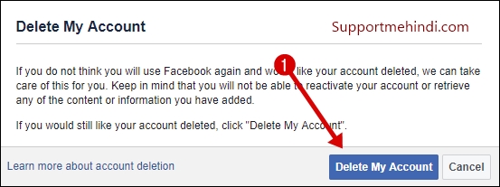 Delete My Facebook Account