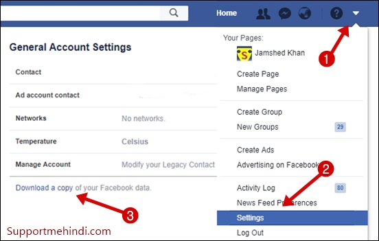 Download Your Facebook Account Data