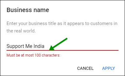 Business Name Limits