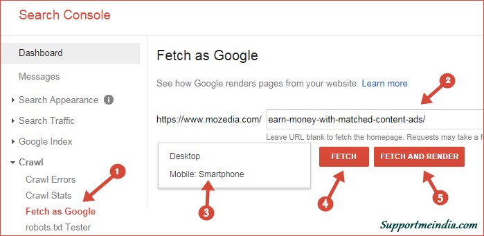 Fetch as Google Tools