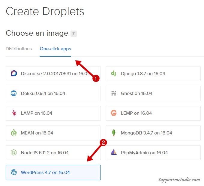 Create Droplets on DigitalOcean