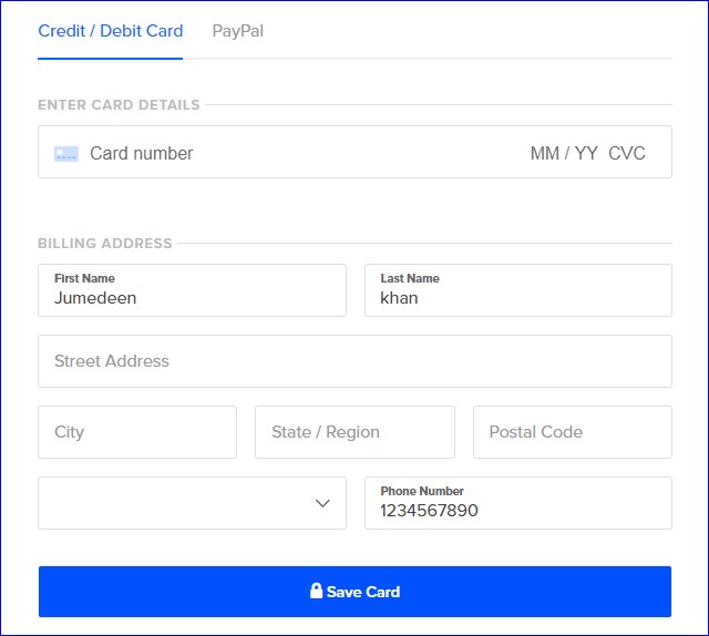 DigitalOcean Payment Methods