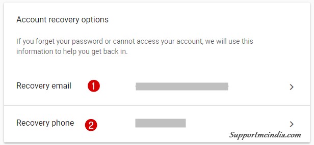 Setup Account Recovery