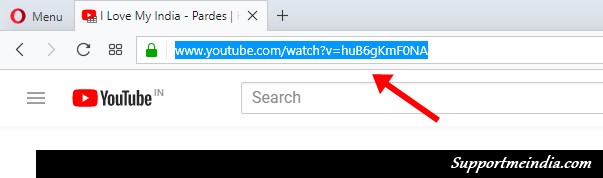 Copy Youtube video URL