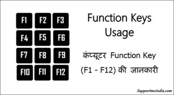 Function Keys Usage