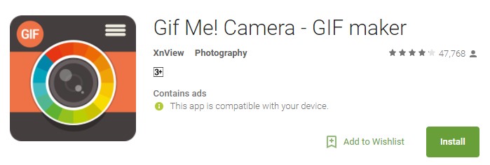 Gif Me Camera GIF maker