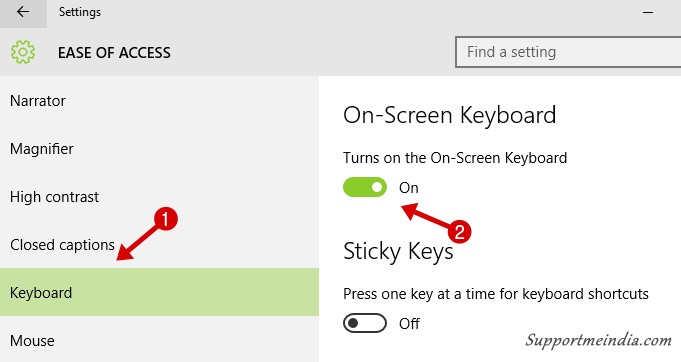 On Screen Keyboard