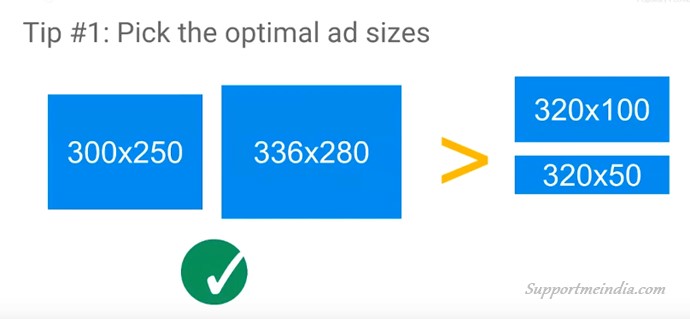 Select Optimal Ad Sizes