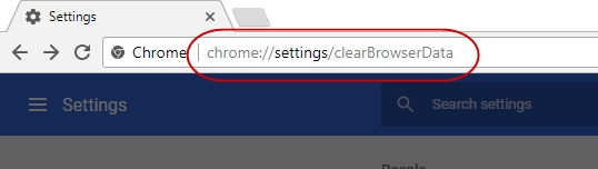 clear chrome cookies and cache