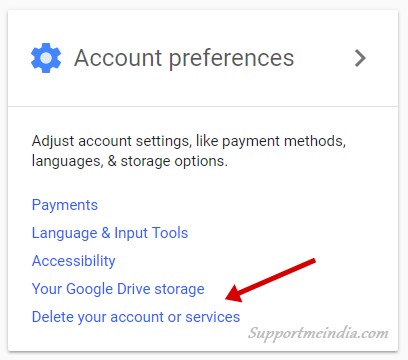 Account preferences