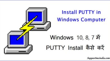 Install PUTTY in Windows Computer