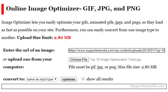 Online Image Optimizer - Free Image Optimization Tools