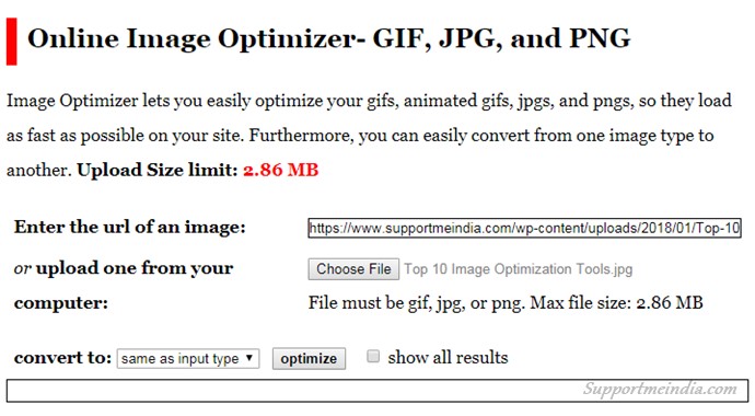 Online Image Optimizer - Free Image Optimization Tools