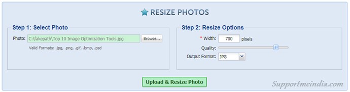 Resize Photos - Free Image Optimization Tools