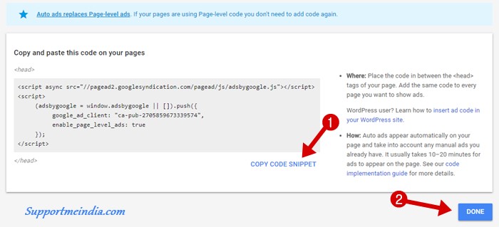 Copy and Paste Auto Ad Code