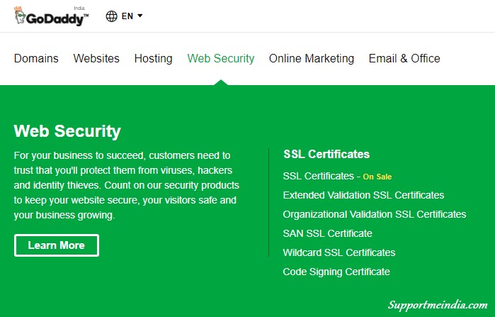 Godaddy Free SSL Certificate