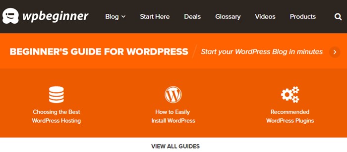 Learn WordPress with WPBeginner Blog