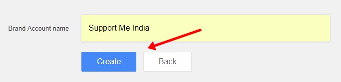 Create New Brand Account