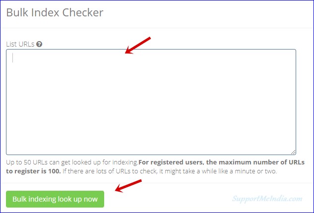 Bulk index Checker