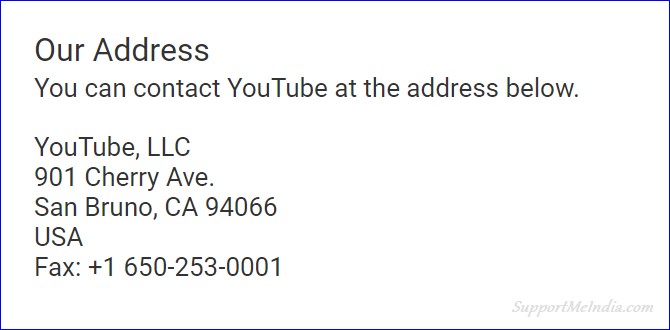 YouTube Contact Us