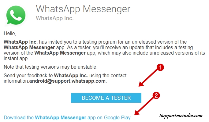 Download WhatsApp Beta Version