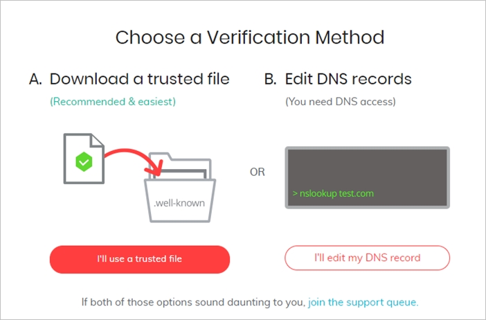 Brave Website Verification via DNS