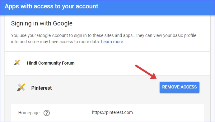 Remove Third Party Apps from Your Google Account