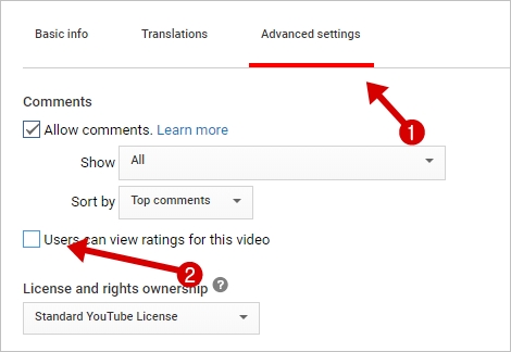 YouTube Video Likes and Dislikes Hide