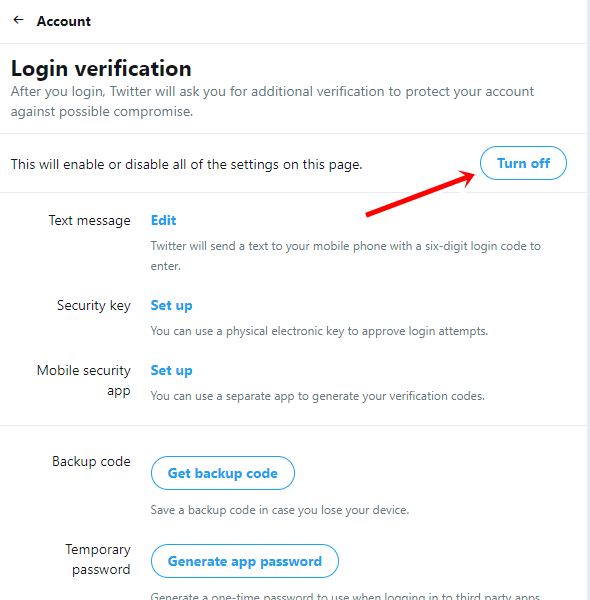 disable verification