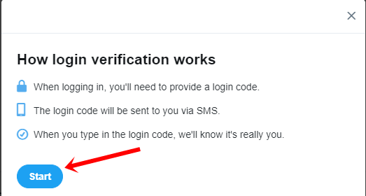 login verification start