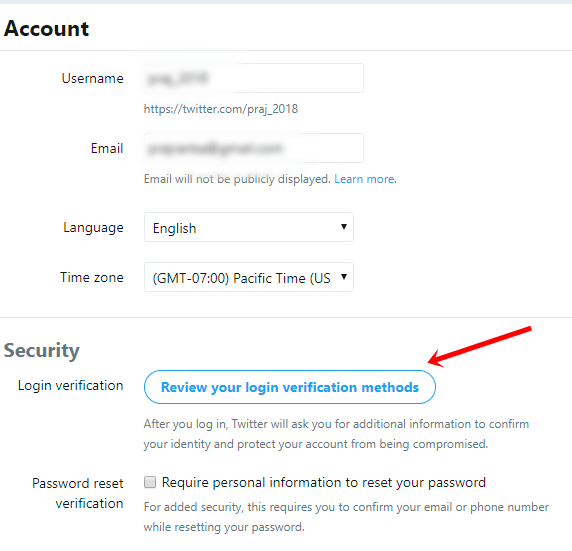 review login verification