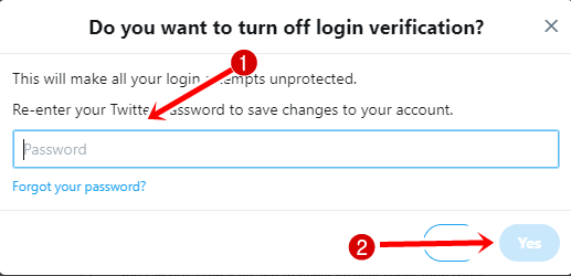 turn off login verification