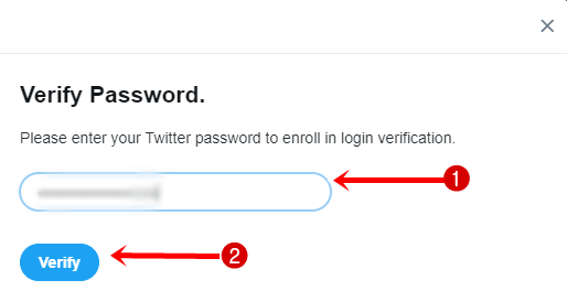 verified password