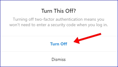 Disable Instagram Two-Factor Authentication 3