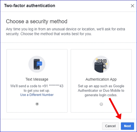 Facebook 2 step verification 5