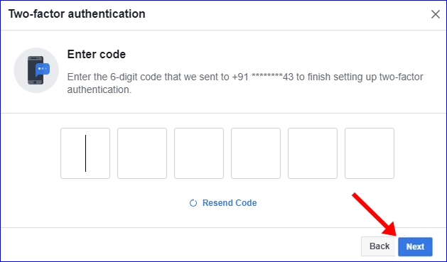 Facebook 2 step verification 6