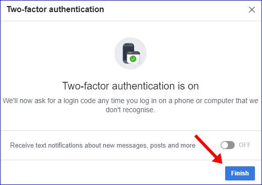 Facebook 2 step verification 7