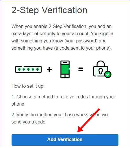 Godaddy 2 step verification