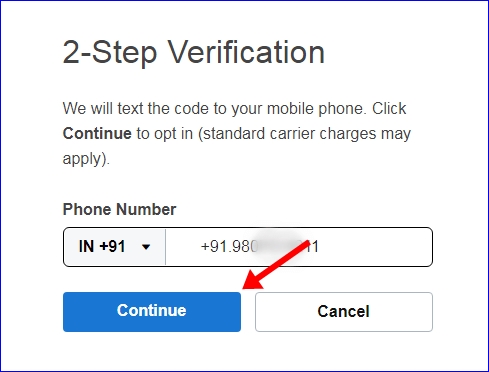 Godaddy add mobile number