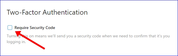 Instagram Two-Factor Authentication security code